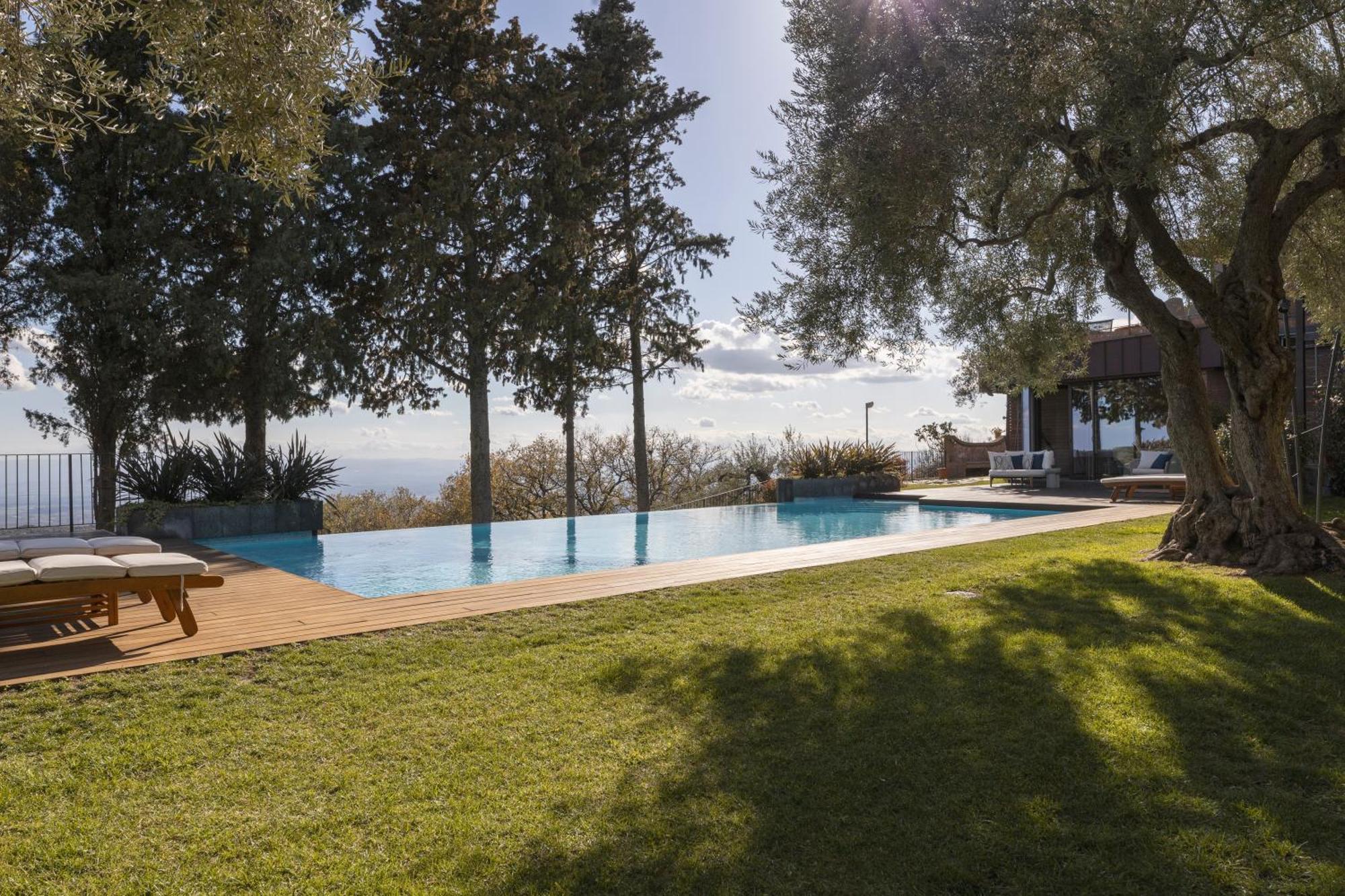 Scialaj Villa Di Lusso Sull'Etna Con Piscina E Vista Mare Ragalna Exterior photo
